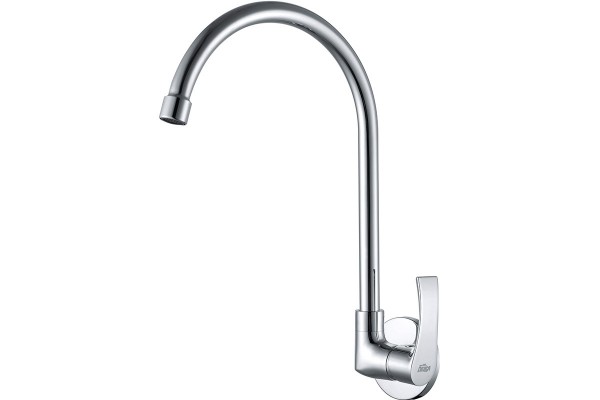 Wall-mounted cold kitchen tap