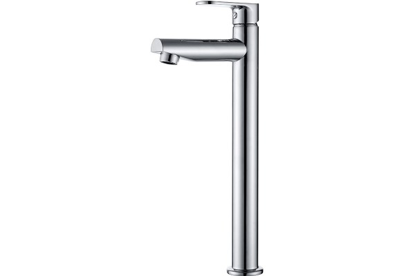 Single lever high basin mixer